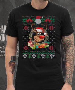Reindeer Santa Hat Ugly Christmas Sweater Funny Xmas Gifts