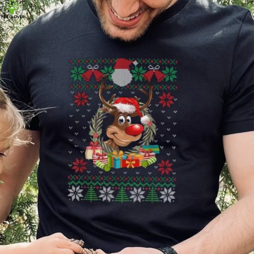 Reindeer Santa Hat Ugly Christmas Sweater Funny Xmas Gifts