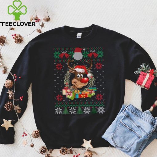 Reindeer Santa Hat Ugly Christmas Sweater Funny Xmas Gifts