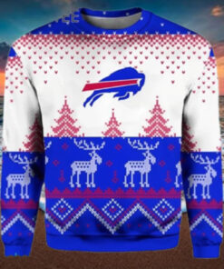 Reindeer Ugly Christmas Sweater Buffalo Bills