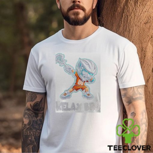 Relax Bro Dabbing Lacrosse Player Lax Graphic Boys Men Men’s T shirt
