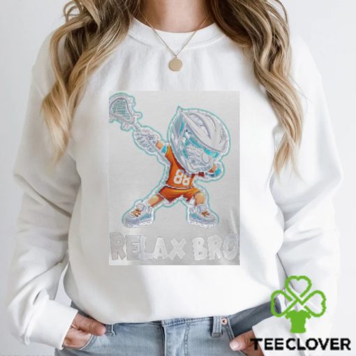 Relax Bro Dabbing Lacrosse Player Lax Graphic Boys Men Men’s T shirt