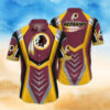 Washington Commanders Beach Sunset Hawaiian Shirt