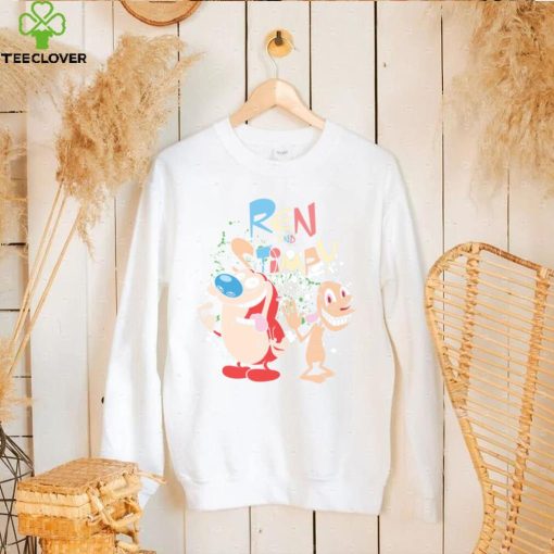 Ren And Stimpy Logo With Graphic Treatment Long Sleeve T Shirt