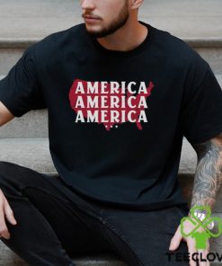 Repeating America Unisex Tee Christian Patriotic Religious Pro Trump Republican 2021 2024 Election T Shirt