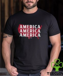 Repeating America Unisex Tee Christian Patriotic Religious Pro Trump Republican 2021 2024 Election T Shirt