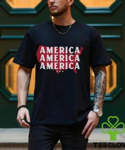 Repeating America Unisex Tee Christian Patriotic Religious Pro Trump Republican 2021 2024 Election T Shirt