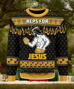 Reps For Jesus Ugly Christmas Sweater Xmas Gift Christmas Gift Sweater