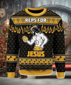 Reps For Jesus Ugly Christmas Sweater Xmas Gift Christmas Gift Sweater