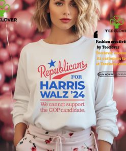 Republicans For Harris Walz, We Can’t Support Trump T Shirt 2 Republicans For Harris Walz, We Can’t Support Trump T Shirt