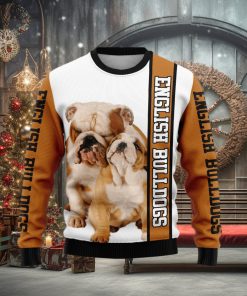 Rescued English Bulldog Ugly Christmas Sweater Gift Men Women