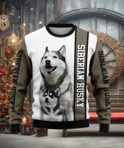 Rescued Siberian Husky Dog Lover Ugly Christmas Sweater