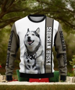 Rescued Siberian Husky Dog Lover Ugly Christmas Sweater