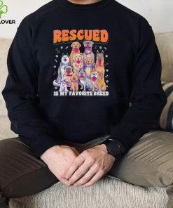 Rescued is my favorite breed animal rescue dog rescue shirt