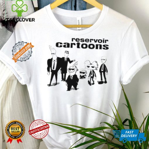 Reservoir cartoons johnny bravo professor utonium eddie dexter arnold and doug in the style of reservoir dogs shirt