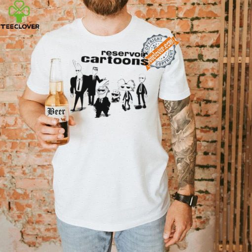 Reservoir cartoons johnny bravo professor utonium eddie dexter arnold and doug in the style of reservoir dogs shirt