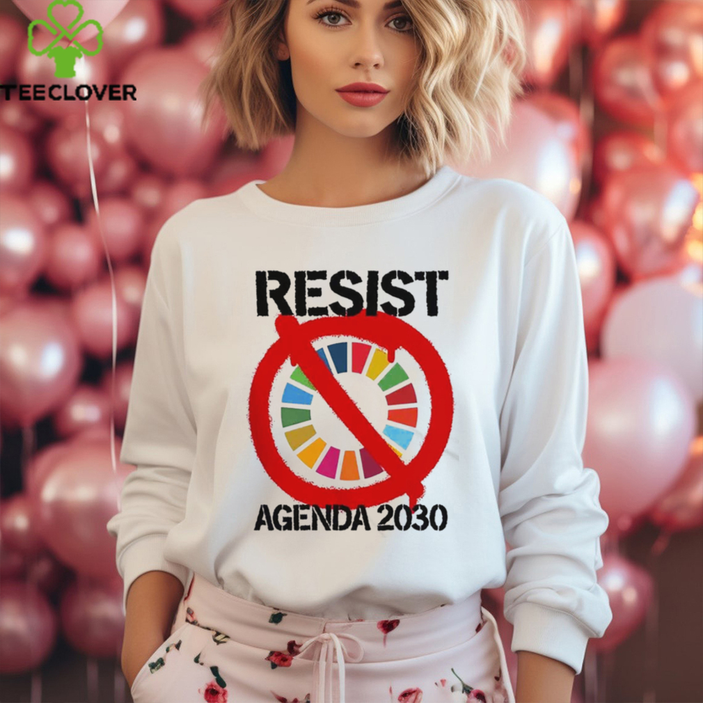 Resist Agenda 2030 T Shirt Resist Agenda 2030 T Shirt