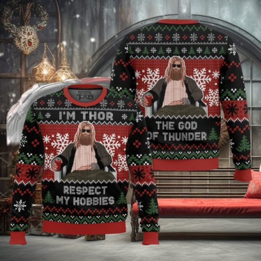 Respect My Hobbies Thor Ugly Sweater