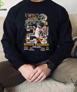 Respect Roger Federer 24 years 1998 2022 signature The Legend shirt 2 Respect Roger Federer 24 years 1998 2022 signature The Legend shirt