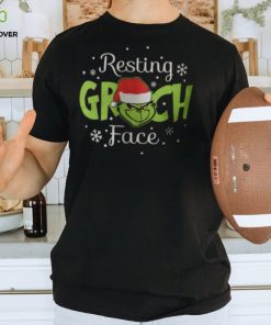 Resting Grinch Face Santa Shirt