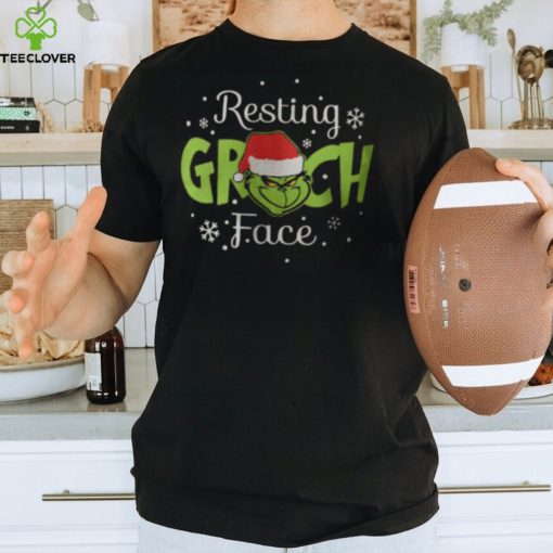 Resting Grinch Face Santa Shirt