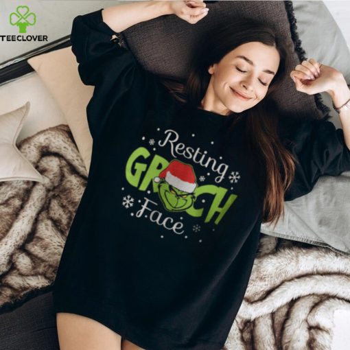 Resting Grinch Face Santa Shirt