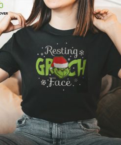 Resting Grinch Face Santa Shirt