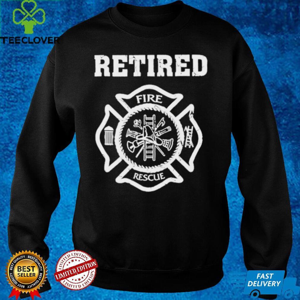 Retired Firefighter Badge shirt tee