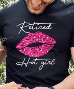 Retired Hot Girl Lips Shirts, Womens Happy Retirement Party T Shirt