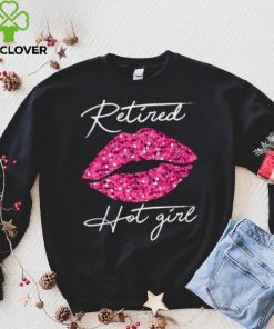 Retired Hot Girl Lips Shirts, Womens Happy Retirement Party T Shirt