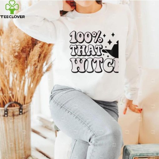 Retro 100 percent that witch 100% halloween hoodie, sweater, longsleeve, shirt v-neck, t-shirt