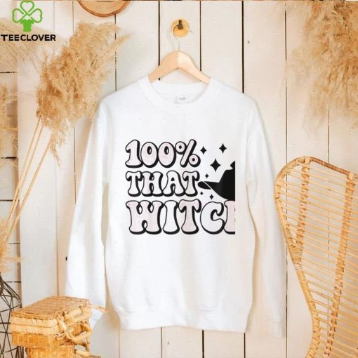 Retro 100 percent that witch 100% halloween hoodie, sweater, longsleeve, shirt v-neck, t-shirt