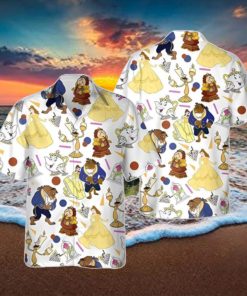 Retro 90s Beauty And The Beast Disneyland Family Hawaiian Shirt Unique Gift