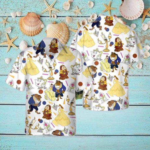 Retro 90s Beauty And The Beast Disneyland Family Hawaiian Shirt Unique Gift