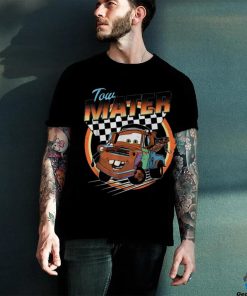 Retro 90s Tow Mater Checkerboard Racing Shirt