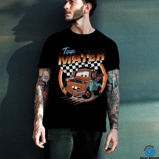 Retro 90s Tow Mater Checkerboard Racing Shirt