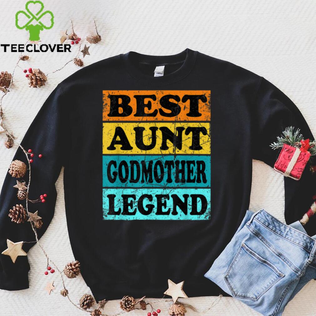 Retro Aunt Godmother From Godson Goddaughter Legend Women T Shirt