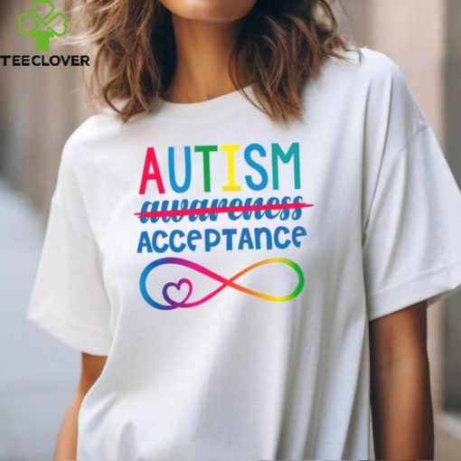 Retro Autism Acceptance Red Instead Autism shirt