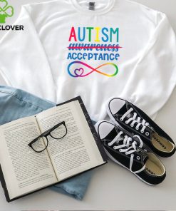 Retro Autism Acceptance Red Instead Autism shirt