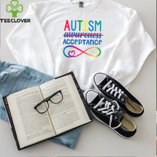 Retro Autism Acceptance Red Instead Autism shirt