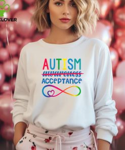 Retro Autism Acceptance Red Instead Autism shirt