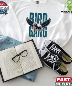 Retro Bird Gang Philadelphia Eagles Trophy 2025 Super Bowl Champions Shirt