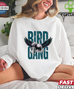 Retro Bird Gang Philadelphia Eagles Trophy 2025 Super Bowl Champions Shirt