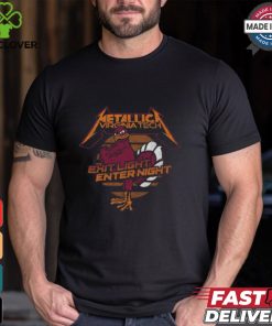 Retro Brand Black Virginia Tech Hokies Metallica Retro T Shirt