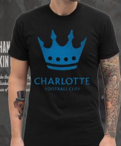 Retro Brand Youth Charlotte FC Logo Black T Shirt