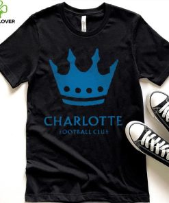 Retro Brand Youth Charlotte FC Logo Black T Shirt