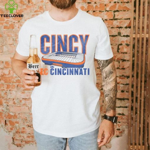 Retro Brand Youth FC Cincinnati Vintage Stadium White T Shirt