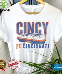 Retro Brand Youth FC Cincinnati Vintage Stadium White T Shirt