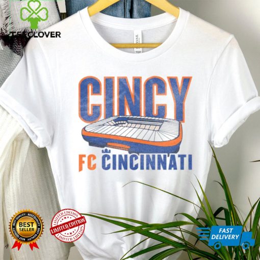 Retro Brand Youth FC Cincinnati Vintage Stadium White T Shirt