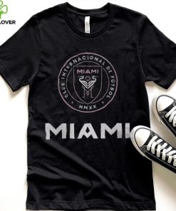 Retro Brand Youth Inter Miami CF Logo Black T Shirt